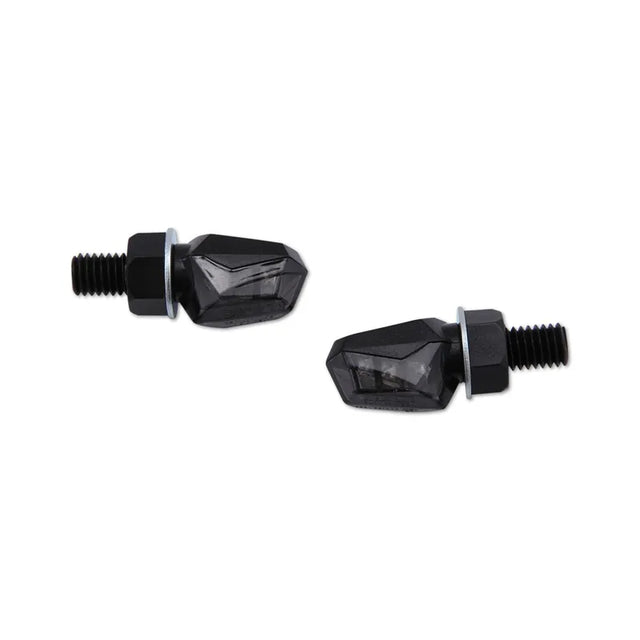 LED-Blinker Highsider Smart Tiny, Schwarz, Glas Getönt, E-geprüft für hinten