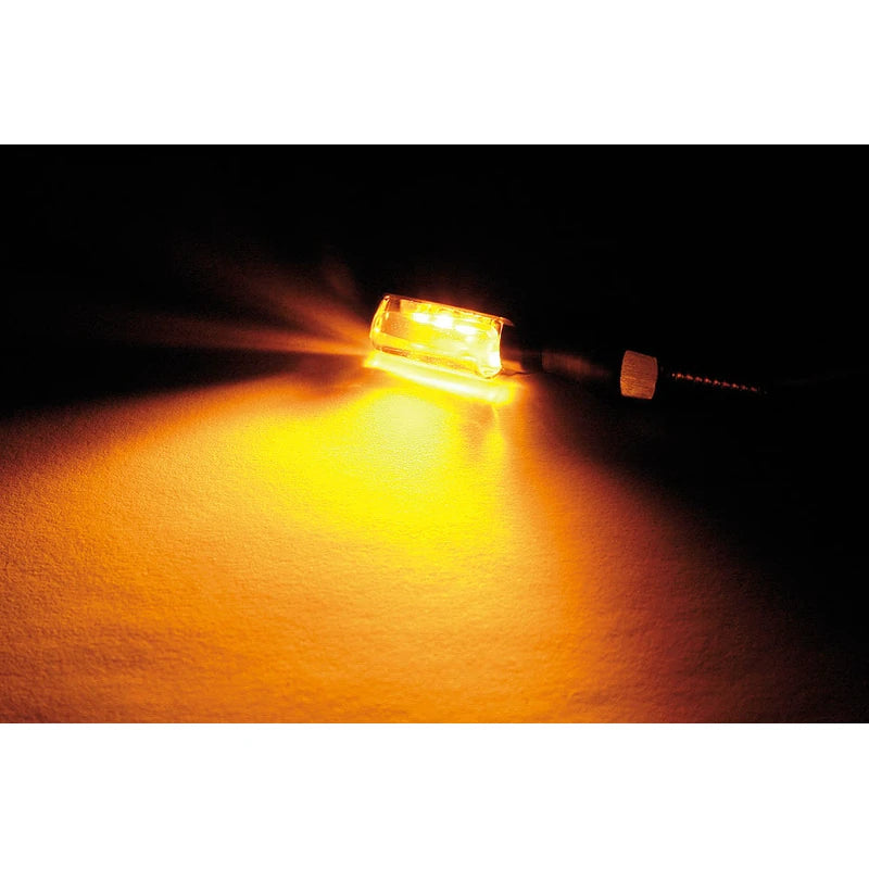LED-Blinker Paar Highsider Smart Spark schwarz, Klar, M8, E-geprüft, 12V/1,4W