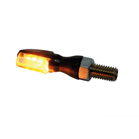 LED-Blinker Paar Highsider Smart Spark schwarz, Klar, M8, E-geprüft, 12V/1,4W