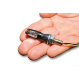 LED-Blinker Paar Highsider Smart Spark schwarz, Klar, M8, E-geprüft, 12V/1,4W