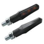 LED Blinker HIGHSIDER Smart Shorty-Fin, Schwarz, Getönt, E-geprüft