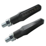 LED-Blinker mit Positionslicht Highsider Shorty-Fin 2in1 schwarz, E-geprüft