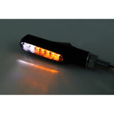 LED Blinker Highsider Smart Shorty Fin mit Positionslicht, Getönt, E-geprüft