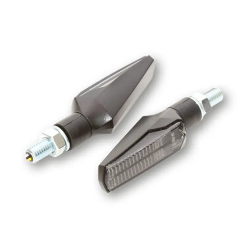 LED-Blinker mit Positionslicht Highsider Smart Fineline, Schwarz, Getönt