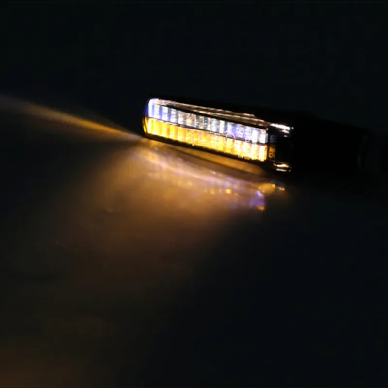 LED-Blinker mit Positionslicht Highsider Smart Fineline, Schwarz, Getönt