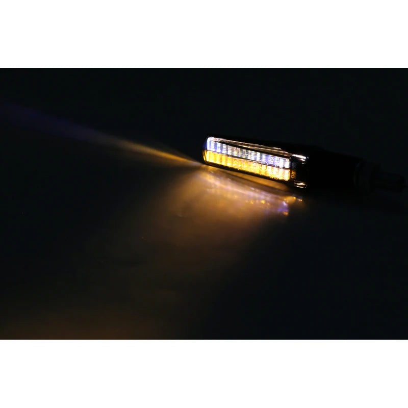 LED-Blinker mit Positionslicht Highsider Smart Fineline 2in1 schwarz, E-geprüft