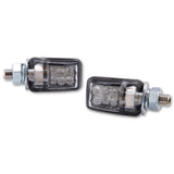 LED-Blinker Paar Highsider Smart Picco schwarz, Klar, M6, E-geprüft, 12V/0,4W