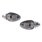 LED-Blinker Highsider Smart Drop, Schwarz, Glas Klar, E-geprüft, 12V/0,6W