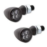 LED-Blinker Paar Highsider Smart Sixteen-Bullet, Schwarz, Getönt, M8, E-geprüft, 12V/11W