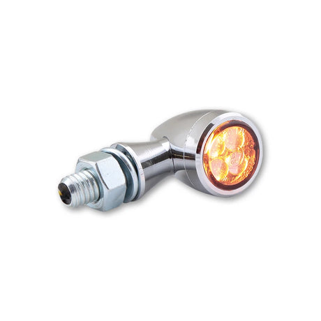 LED-Blinker Paar Highsider Smart Sixteen-Bullet, Chrom, Getönt, M8, E-geprüft, 12V/11W