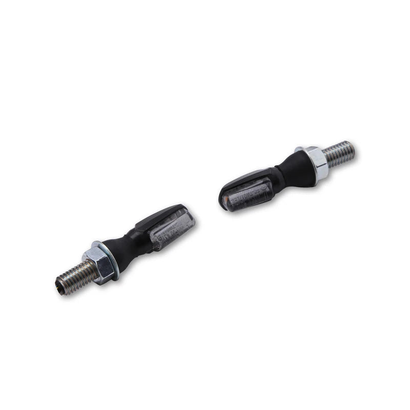 LED Blinker HIGHSIDER Smart Spark mit Rück- & Bremslicht, Schwarz, Getönt