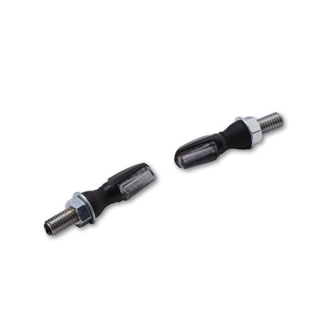 LED Blinker HIGHSIDER Smart Spark mit Rück- & Bremslicht, Schwarz, Getönt