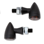 LED Blinker HIGHSIDER Smart Sixteen Bullet mit Rück- & Bremslicht, Schwarz, Getönt