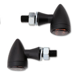 LED Blinker HIGHSIDER Smart Sixteen Bullet mit Rück- & Bremslicht, Schwarz, Getönt