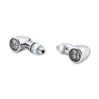 LED Blinker HIGHSIDER Smart Sixteen Bullet mit Rück- & Bremslicht, Chrom, Getönt