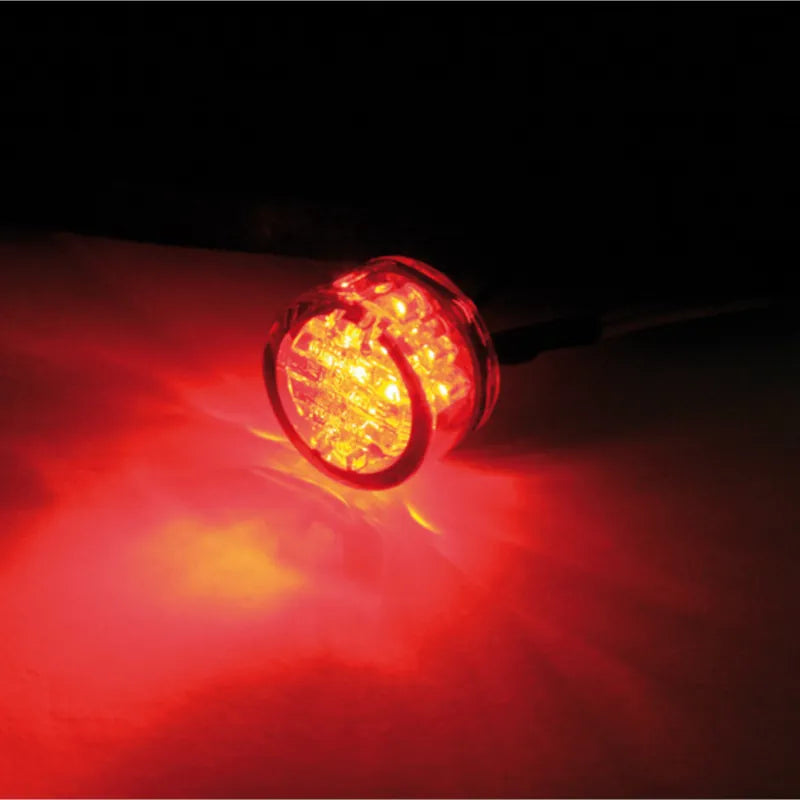 LED-Rücklicht Modul Highsider Smart Pin, Glas Rot, E-geprüft, Ø 20 mm
