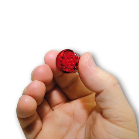 LED-Einbaurücklicht Highsider Pin, Rot, Ø 20 mm, E-geprüft, 12V