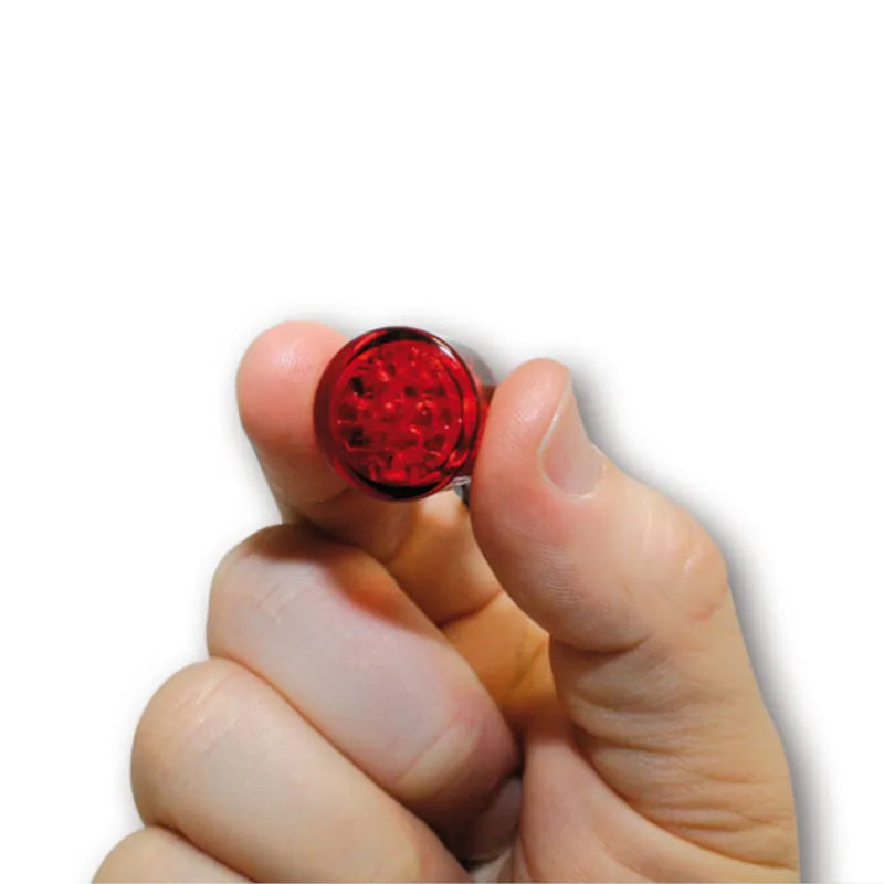 LED-Rücklicht Modul Highsider Smart Pin, Glas Rot, E-geprüft, Ø 20 mm