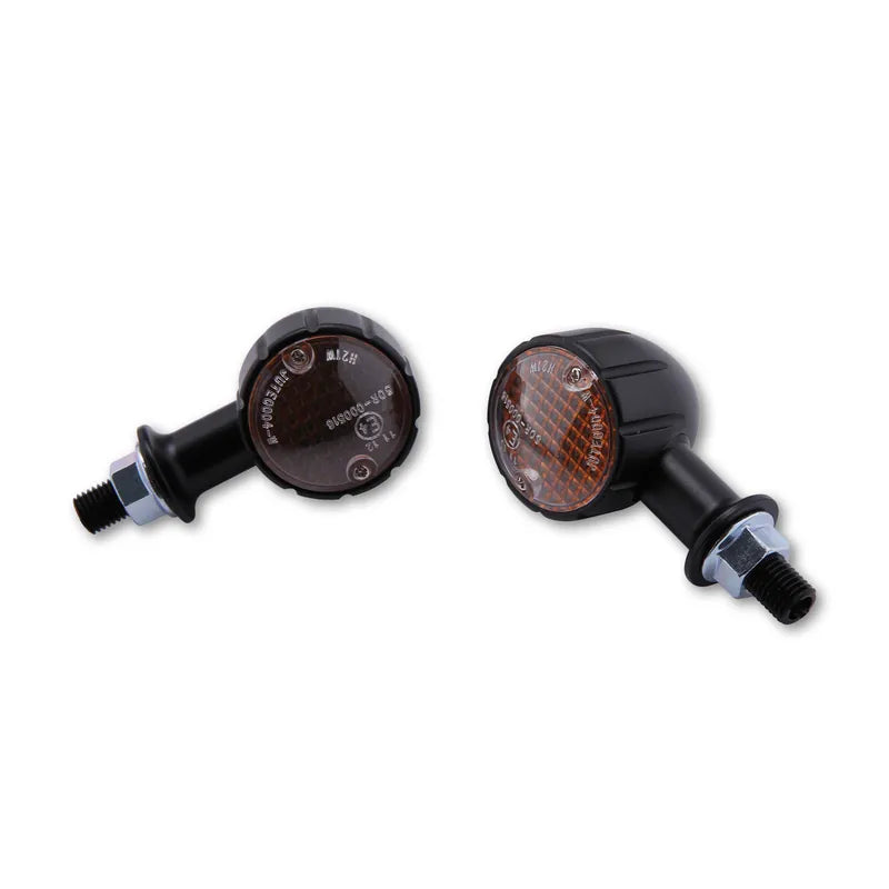 Blinker Highsider Smart Arizona, Schwarz, Glas Orange, E-geprüft, 12V/21W