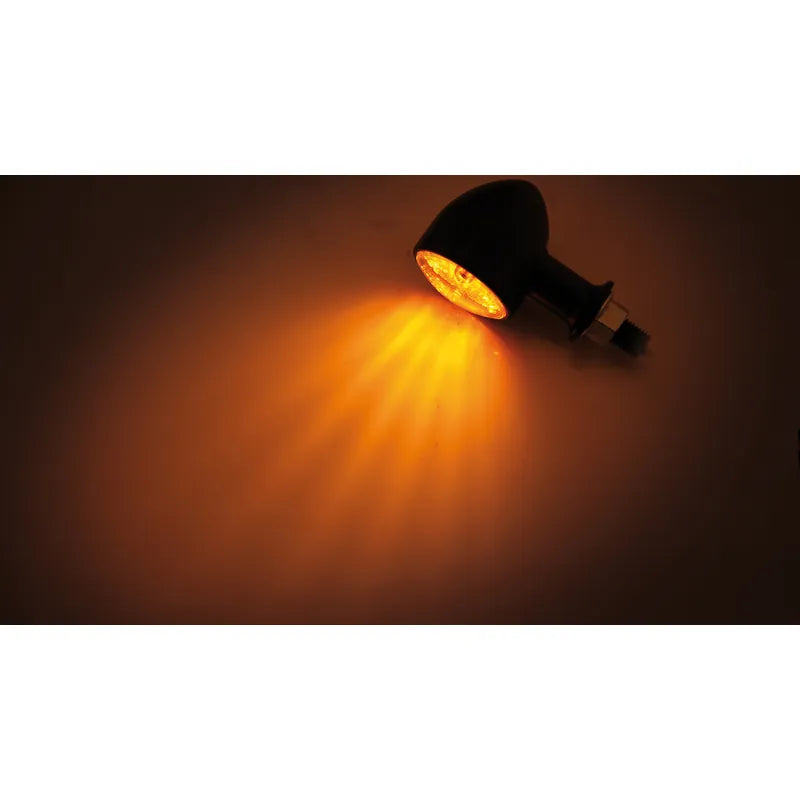 Blinker Highsider Smart Arizona, Schwarz, Glas Orange, E-geprüft, 12V/21W