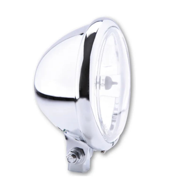 Scheinwerfer 5 3/4 Zoll Highsider Smart Bates Style, Chrom, Glas Klar, Unten
