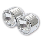 Scheinwerfer-Set Highsider Smart, Chrom, Glas Klar, Seitlich, E-geprüft