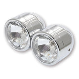 Scheinwerfer-Set Highsider Smart, Chrom, Glas Klar, Seitlich, E-geprüft