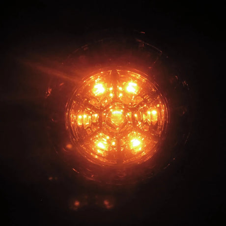 LED-Blinker mit Rück- & Bremslicht Highsider Smart ATV, Rot / Klar, E-geprüft