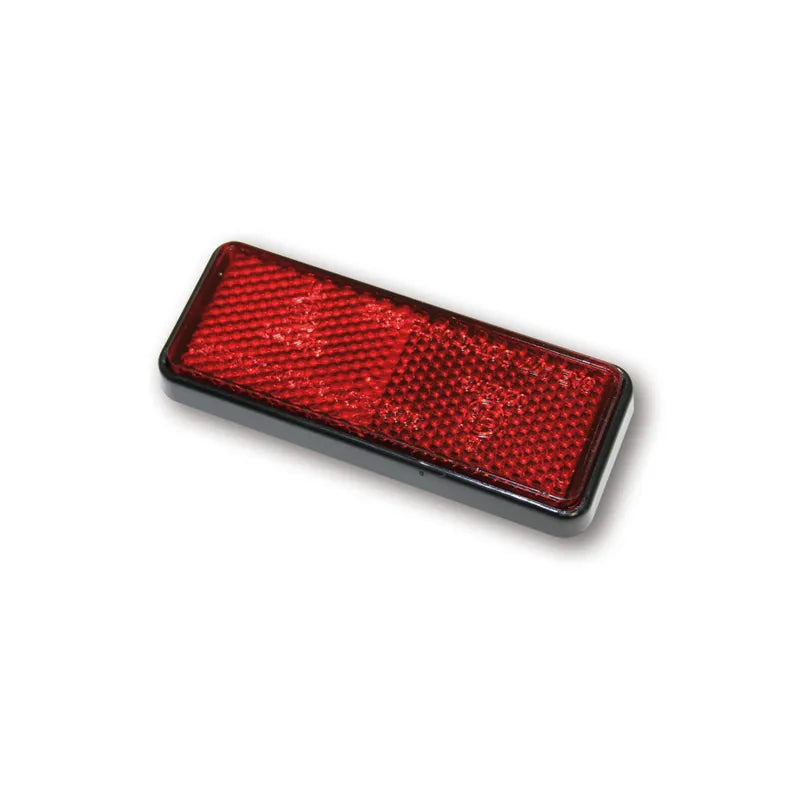 Rückstrahler Highsider Smart rot, Rechteckig, 91,5x36 mm, Selbstklebend