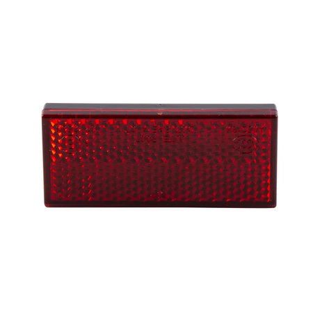Rückstrahler Highsider Smart rot, Rechteckig, 70x31,5 mm, M5 Gewinde, E-geprüft