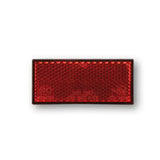 Rückstrahler Highsider Smart rot, Rechteckig, 70x31,5 mm, M5 Gewinde, E-geprüft