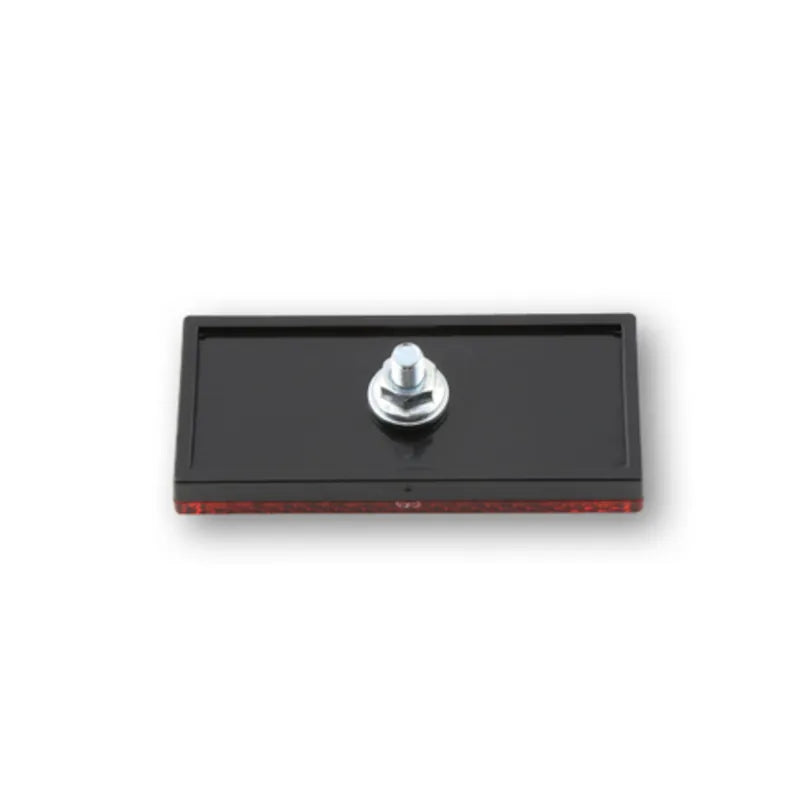 Rückstrahler Highsider Smart rot, Rechteckig, 70x31,5 mm, M5 Gewinde, E-geprüft