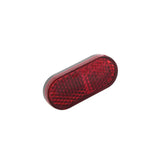 Rückstrahler Highsider Smart rot, Oval, 50x22 mm, M5 Gewinde, E-geprüft