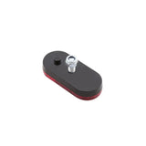 Rückstrahler Highsider Smart rot, Oval, 50x22 mm, M5 Gewinde, E-geprüft