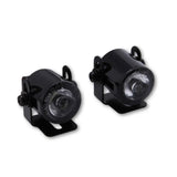 LED-Standlicht Paar Highsider Smart Rund, Schwarz, Klar, E-geprüft, Ø 24,7 mm