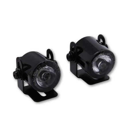 LED-Standlicht Paar Highsider Smart Rund, Schwarz, Klar, E-geprüft, Ø 24,7 mm