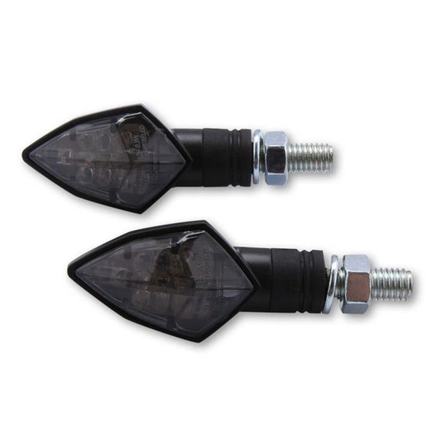 LED-Blinker Paar Highsider Smart Rock, Schwarz, Getönt, M8, E-geprüft, 12V/0,9W