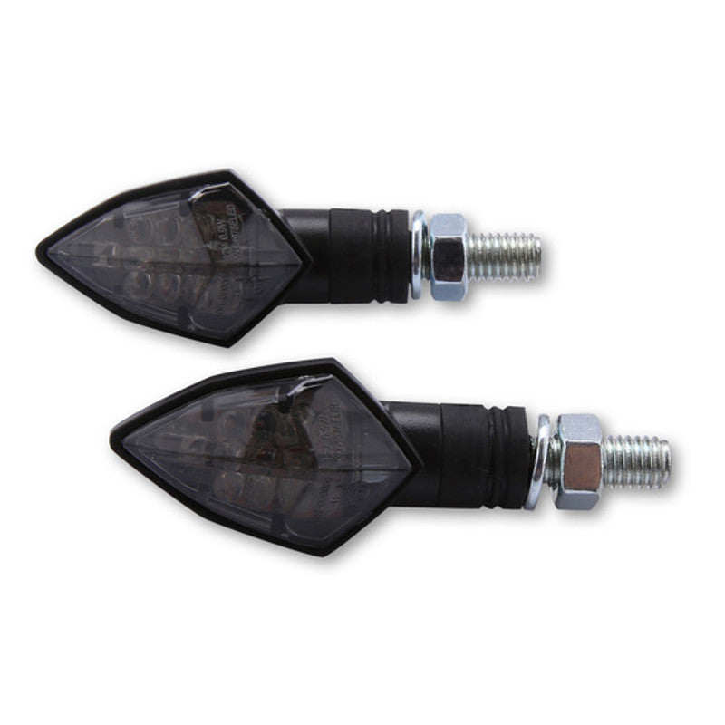 LED Blinker HIGHSIDER Smart Rock, Schwarz, Getönt, E-geprüft