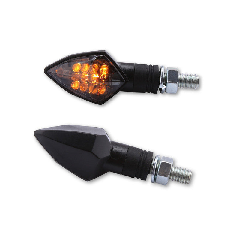 LED Blinker HIGHSIDER Smart Rock, Schwarz, Getönt, E-geprüft