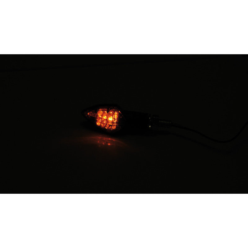 LED Blinker HIGHSIDER Smart Rock, Schwarz, Getönt, E-geprüft