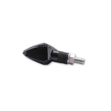 LED-Blinker Paar Highsider Smart Rock, Carbonlook, Getönt, M8, E-geprüft, 12V/0,9W