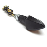 Blinker Highsider Smart Rock, Schwarz, Gelbes Glas, E-geprüft, M8, 12V/6W