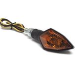 Blinker Highsider Smart Rock, Schwarz, Gelbes Glas, E-geprüft, M8, 12V/6W