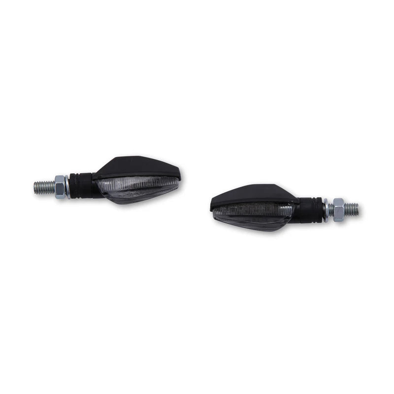 LED-Blinker Paar Highsider Smart Toledo schwarz, Getönt, M8, E-geprüft, 12V/1,5W