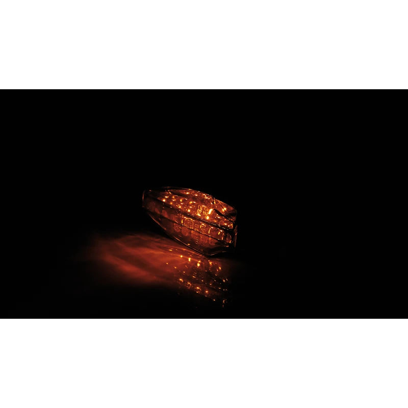 LED-Blinker Paar Highsider Como carbonlook, Getönt, M8, E-geprüft, 12V/1,4W