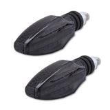 LED Blinker HIGHSIDER Smart Como, Carbonlook, Getönt, E-geprüft
