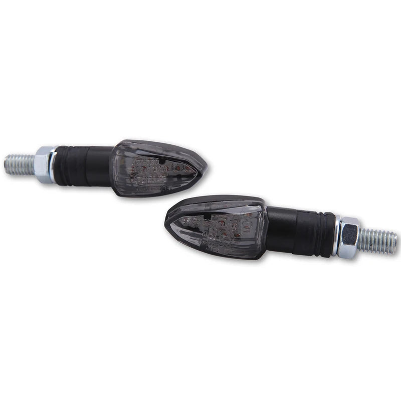 LED-Blinker Paar Highsider Lizzard schwarz, Getönt, M8, E-geprüft, 12V/0,8W