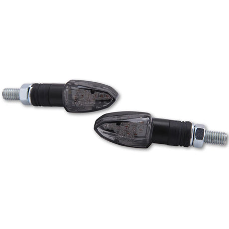 LED-Blinker Paar Highsider Lizzard schwarz, Getönt, M8, E-geprüft, 12V/0,8W