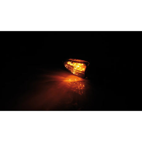 LED-Blinker Paar Highsider Lizzard schwarz, Getönt, M8, E-geprüft, 12V/0,8W