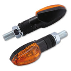 Blinker Highsider Smart Lizzard, Schwarz, Glas Orange, E-geprüft, 12V/6W